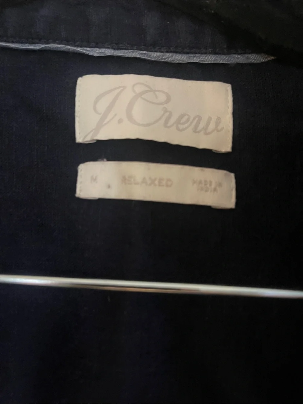 J.Crew Women's Navy Button-Front Shirt Dress